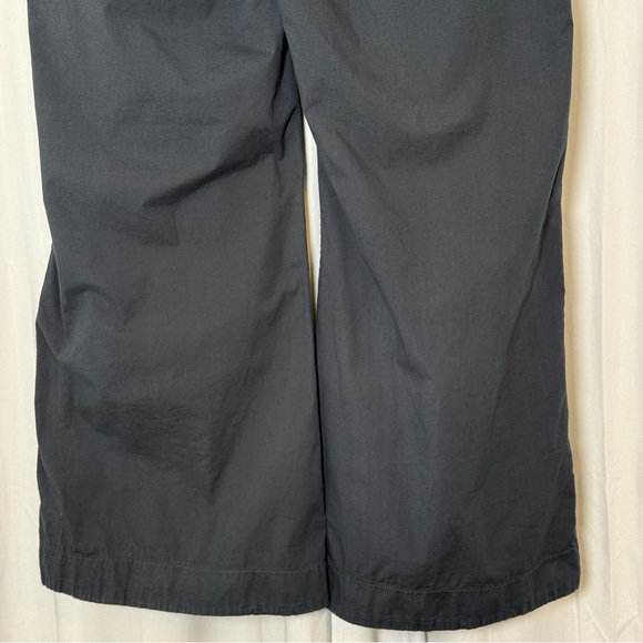 XCVI Rebecca Wide Leg Pants Cotton Stretch Navy Blue Womens Large - Picture 9 of 12